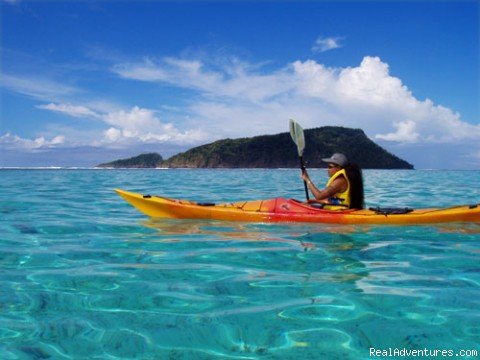 Nu'utele island in background | Kayak Adventures in Samoa | Image #2/18 | 