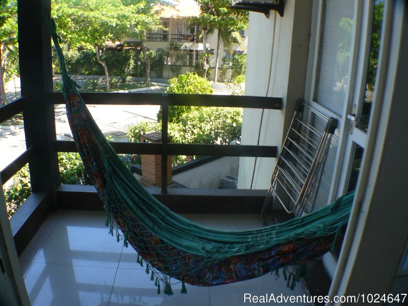Balcony with hammock | Buzios Internacional Apart Hotel | Image #12/17 | 