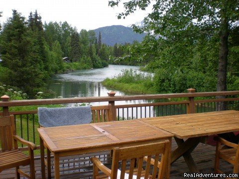 Trail River from our deck | Trail River Gardens Cottage | Seward, Alaska  | Vacation Rentals | Image #1/13 | 