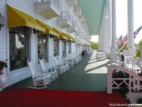 front porch | Step back in time at Grand Hotel on Mackinac | Image #3/7 | 