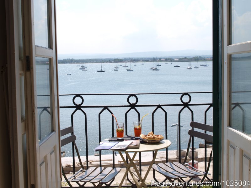 The private balcony with stunning sea view | Wonderful sea view apartment in Ortigia | Syracuse, Italy | Vacation Rentals | Image #1/22 | 