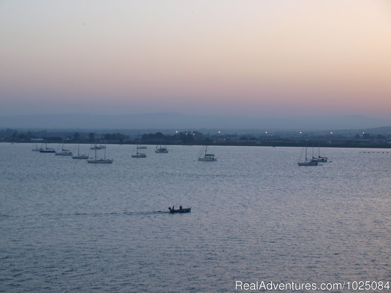 View from the balcony at sunset | Wonderful sea view apartment in Ortigia | Image #17/22 | 