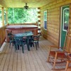 Way Away Log Cabin w/ Hot Tub & View of Smoky Mtns Front Deck w/ large 6 person Hot Tub