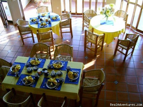 Breakfast area | Agua Azul la Villa B&B..Ocean views from all rooms | Image #7/14 | 