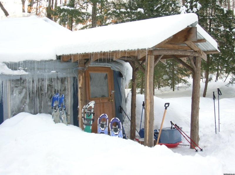Snowshoe and backcountry ski heaven | Falls Brook Yurt Rentals in the Adirondacks | Image #11/13 | 