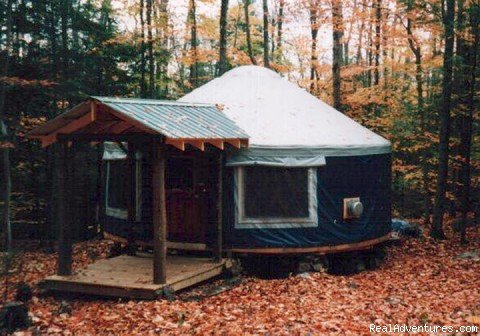 Falls Brook Yurts in the Fall is breathtaking | Falls Brook Yurt Rentals in the Adirondacks | Image #2/13 | 