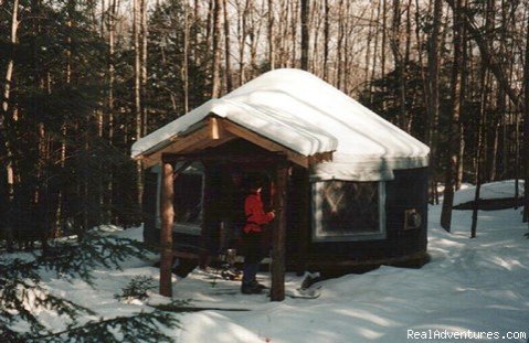 Lots of Snow for backcountry fun | Falls Brook Yurt Rentals in the Adirondacks | Image #13/13 | 