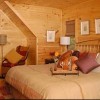 Brand New Luxury Log Cabins in Blue Ridge Mountain Master Bedroom with King Size Bed
