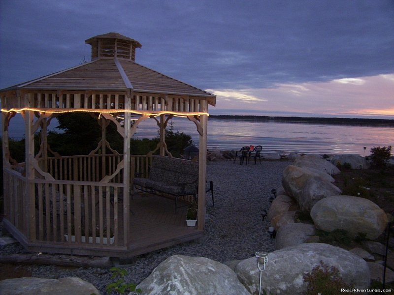 Gazebo On Water Front | Romantic Oceanfront Cottage Nova Scotia | Image #7/13 | 