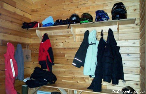 Gear Room | Escape to Maine in a Cozy Log Cabin | Image #7/8 | 