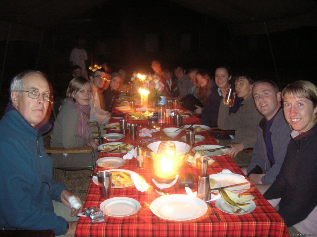 Big Group Camping Tours  Dinner time Isn't it funny? | RA Safaris Tanzania | Image #19/25 | 