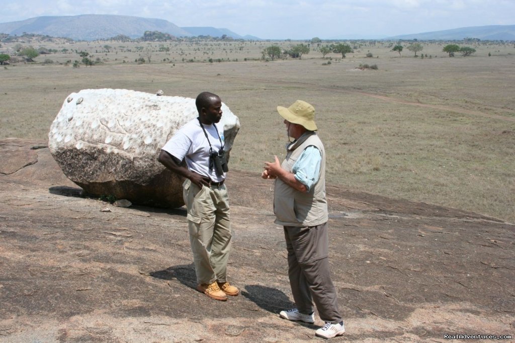 Gideon with a client in Serengeti National Park | RA Safaris Tanzania | Image #23/25 | 