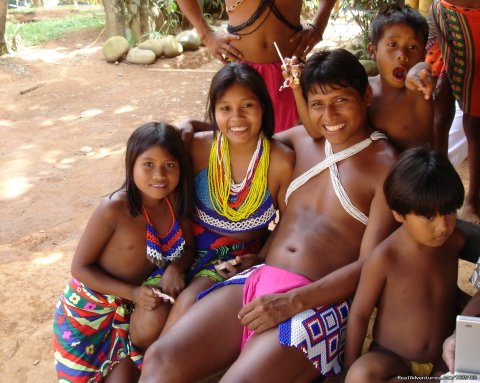 Family in the Embera Village