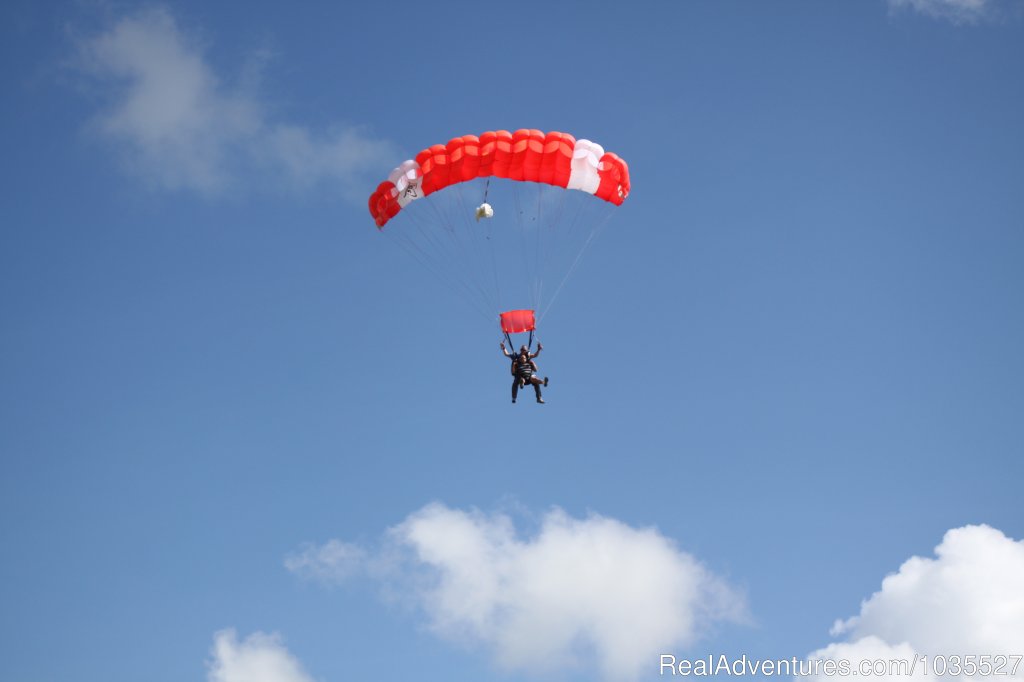 Tandem on final to land | Skydive Southwest Florida Club | Image #8/11 | 