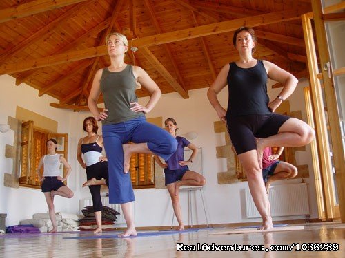 yoga class at Spirit of Life. | Yoga, walking and holistic holidays in Greece. | Image #6/12 | 