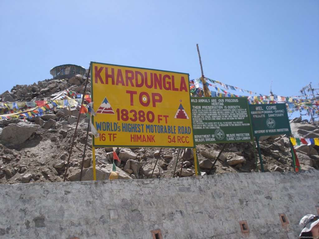 Khardung-la Pass-Highest motorable road in the world | Motor Cycle Tours to India , Nepal - 2012 & 2013 | Image #4/14 | 