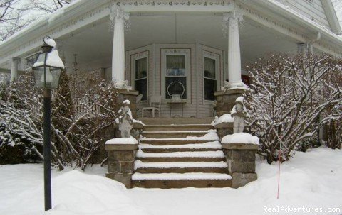 Winter front entrance | Romantic Getaways Year-Round at Elegant Inn | Image #4/11 | 
