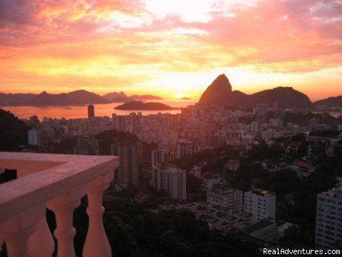 Sunrise from your private balcony | A Real Adventure in Rio at Pousada Favelinha | Image #3/7 | 