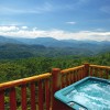 Pigeon Forge Cabin Rentals with Majestic Views Hot Tub View