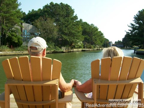 Getting some sun on deck | Image #10/13 | Spinnaker Chincoteague Waterfront Vacation House -