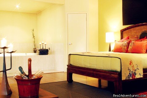 Bedroom in the Treehouse | Romantic luxury adult rainforest retreat | Image #2/2 | 