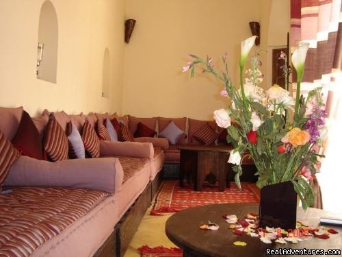 Moroccan living room - salon Marocain | Charming guest house in Marrakech - MOROCCO | Marrakech Medina, Morocco | Bed & Breakfasts | Image #1/3 | 
