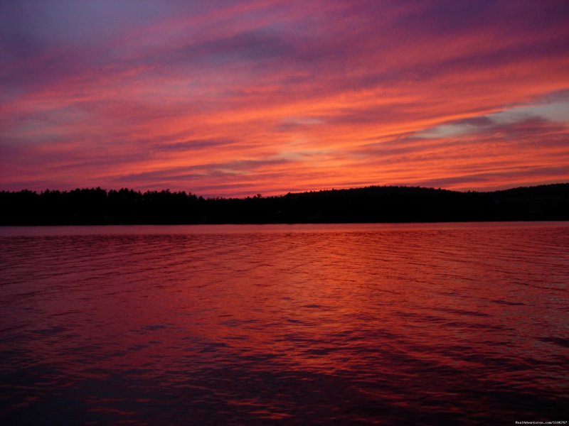 Sunset | Quiet Waterfront Thompson Lake, ME | Image #7/14 | 