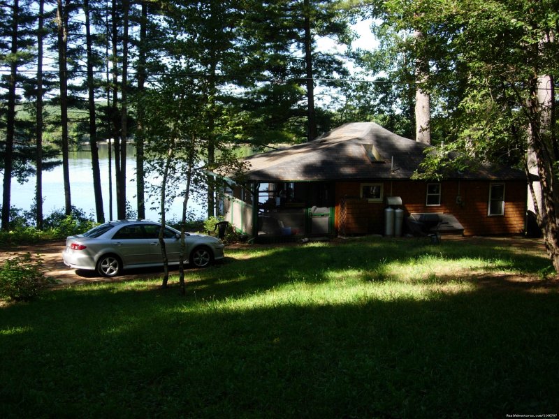 View from beginning of the driveway | Quiet Waterfront Thompson Lake, ME | Image #10/14 | 
