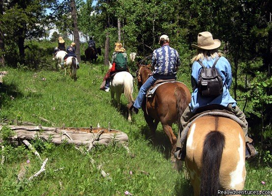 Back View of Trail Ride | Fantastic Horseback Riding in Yellowstone Country | Image #10/15 | 