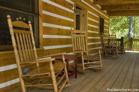 Front Porch | Over The Edge Cabin-A place to unwind | Image #3/13 | 