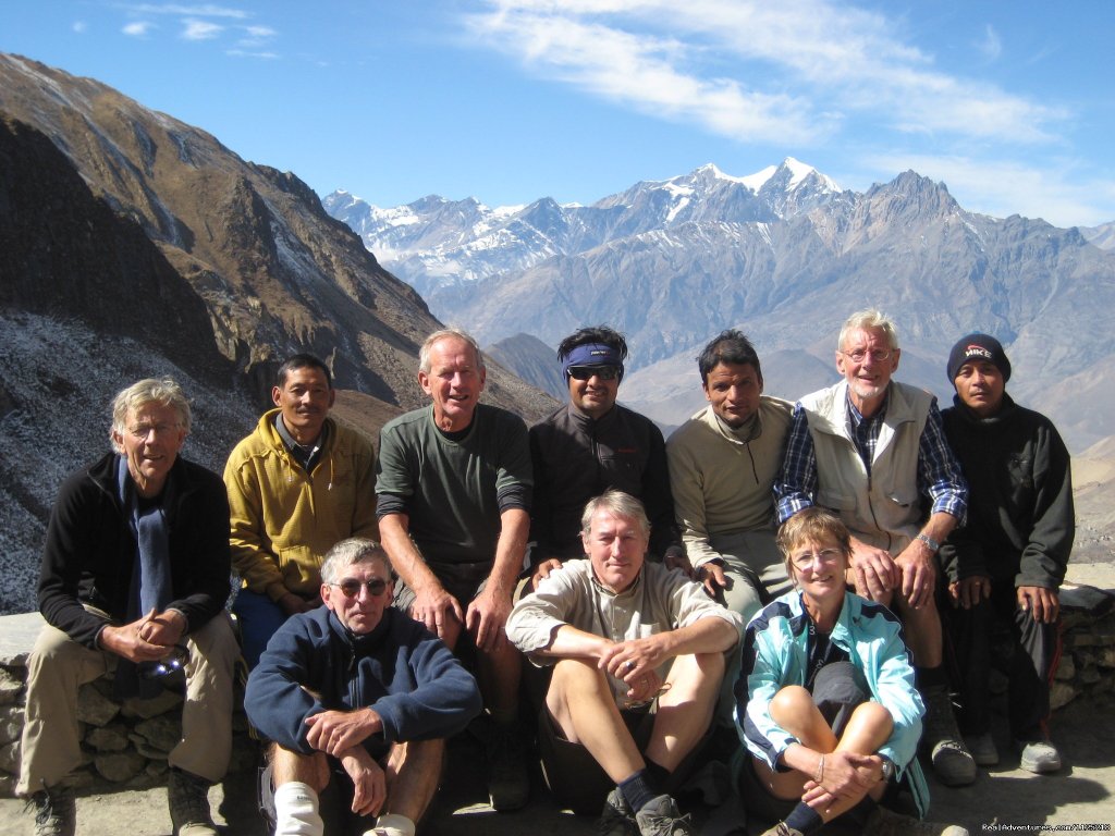 Group photo after throung la pass at phedi | Annapurna  Circuit  Trek Nepal | Image #3/21 | 