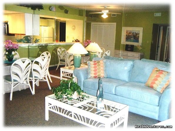 Living & Dining Rooms | Most Unique Location in Destin   Sept: $99/nt | Image #2/16 | 