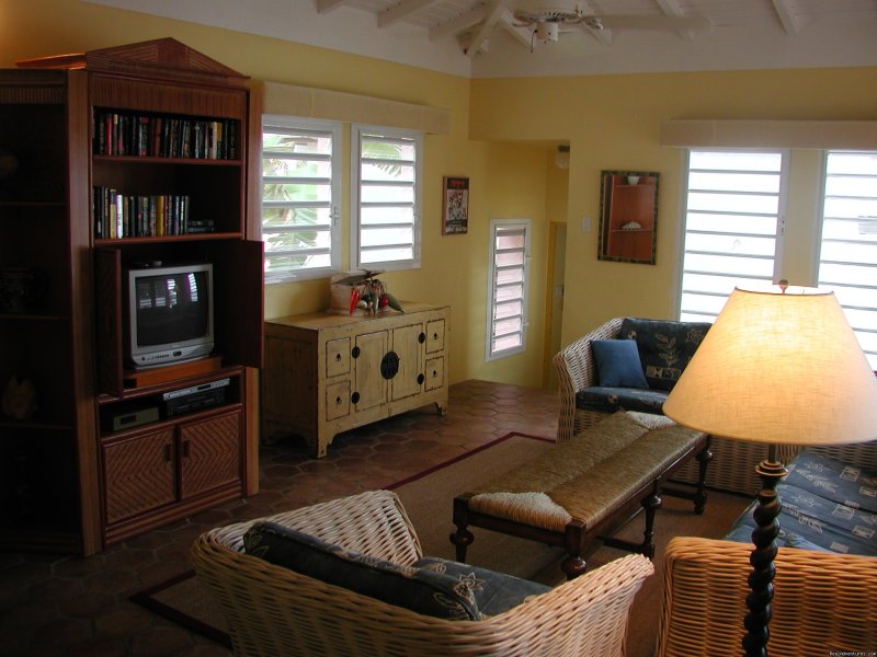Living room | Oceanfront Vacation Villa in St. Maarten | Image #5/8 | 