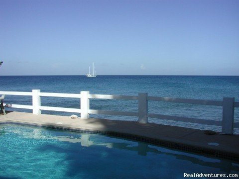 Pool faces the sunset | Oceanfront Vacation Villa in St. Maarten | Image #2/8 | 