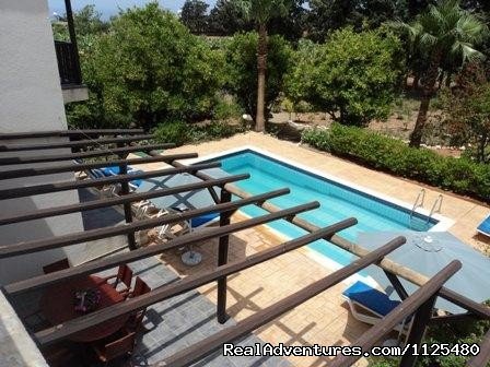 View From Upper Floor To Swimmingpool | Cyprus Walking, Trekking, Bike, Hotels & Apartment | Image #10/24 | 
