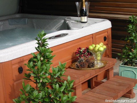 hot tub | Romantic Bronte Country Cottage | York, United Kingdom | Bed & Breakfasts | Image #1/1 | 