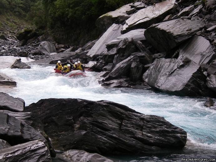 Hokitika river slip rapid | Heli Rafting, half day to Multi day Adventures | Image #3/13 | 