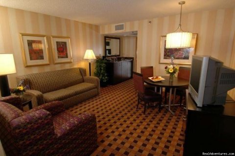 Suite Living Room | Image #2/8 | Embassy Suites Hotel Minneapolis-Airport