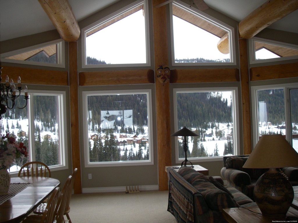 Enjoy Panoramic views. | Sun Peaks Resort Private Post &Beam Chalet | Image #6/23 | 