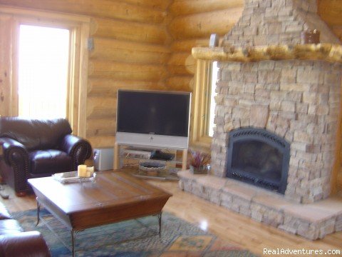 Great Room | Ski and Stay at a Log Home with Breathtaking Views | Image #2/4 | 