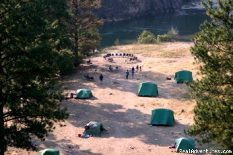 Aerial View of Campsite | Oregon and Idaho River Rafting - ECHO River Trips | Image #2/10 | 