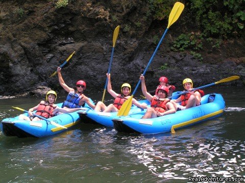 Teens in Inflatable Kayaks on the Rogue | Oregon and Idaho River Rafting - ECHO River Trips | Image #8/10 | 