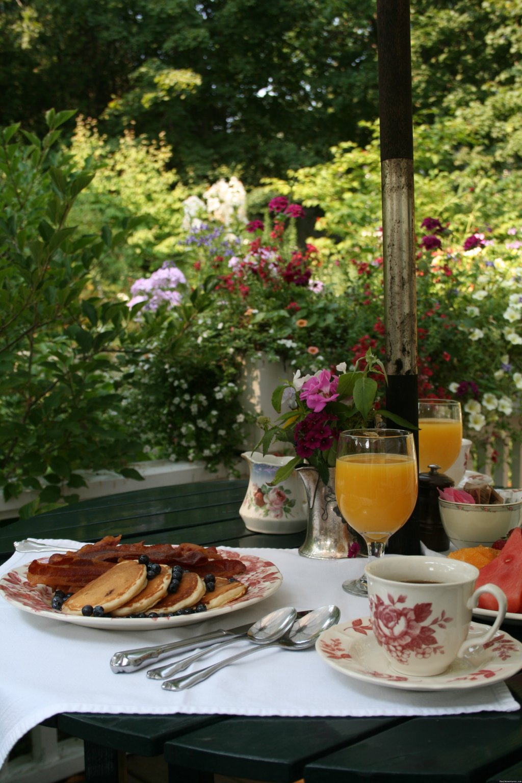 Breakfast on the porch | Pentagoet Inn Romantic Weekend Getaway | Castine, Maine  | Bed & Breakfasts | Image #1/4 | 