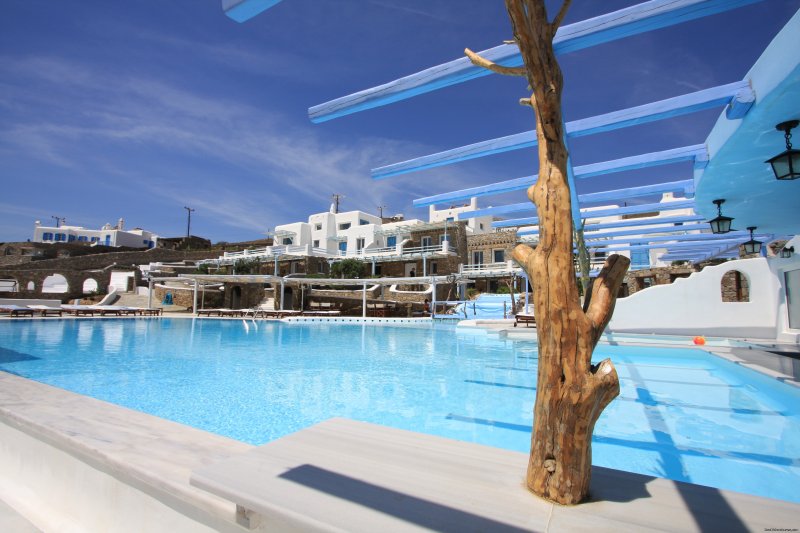 pool area | Mykonos Star deluxe apartments on the beach | Image #7/8 | 