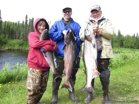 Father, Son and Grandson catch their limit of kings | Image #8/12 | Deshka Wilderness Lodge