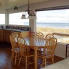 3 Crabs Beach House - Private Beach & Hot Tub Dining and kitchen views overlooking Dungeness Bay