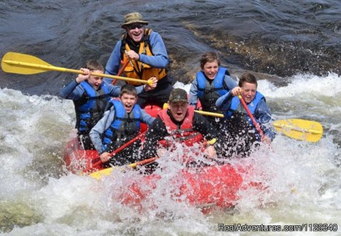 Boy Scout Troop Rafting on the Lehigh River