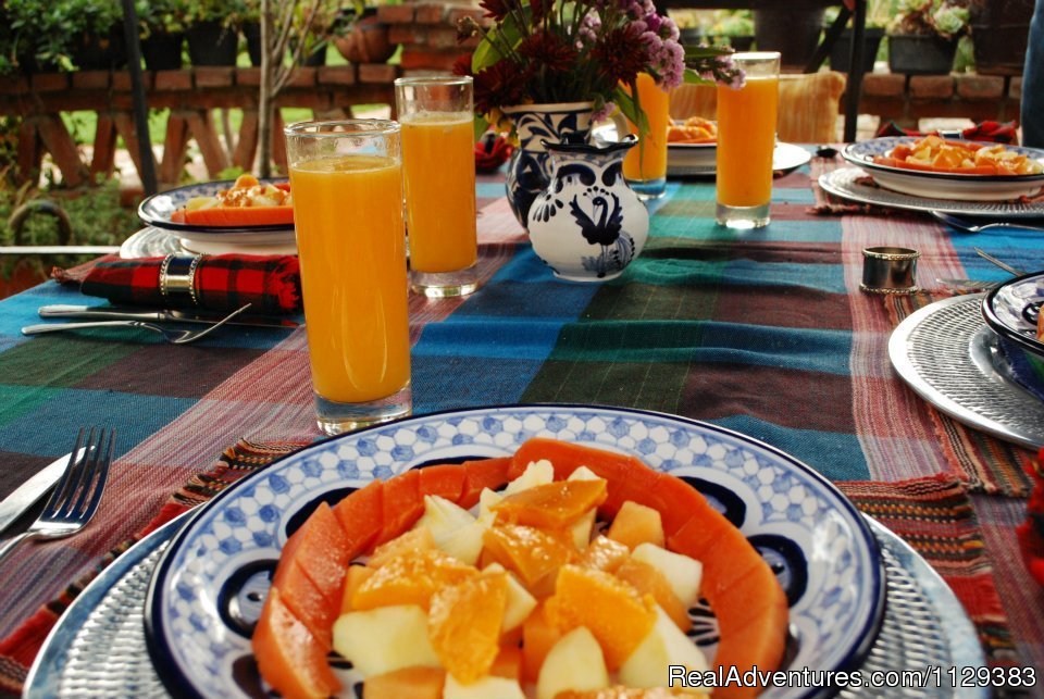 Breakfast On The Patio | Mexican Cooking Classes Boutique Accommodation | Image #14/21 | 