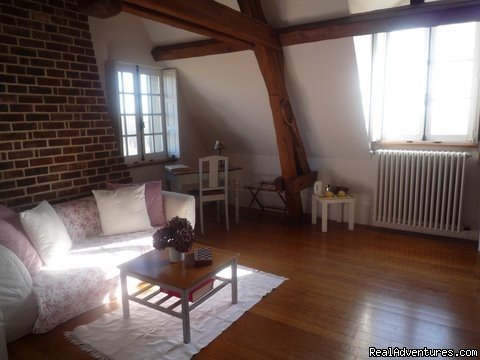 Junior suite, lounge corner | 18th Century Huchepie Manor Organic B&b | Image #3/5 | 