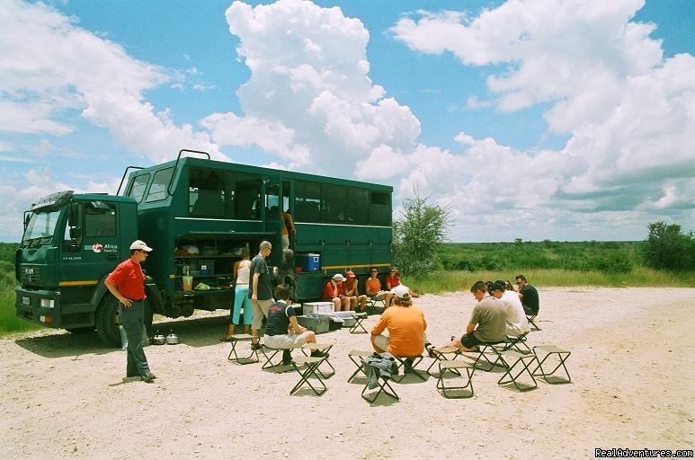 Lunch stop on route | Adventure Overland Safaris with Africa Travel Co | Image #2/21 | 